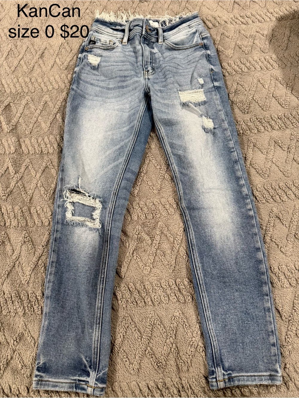 KanCan Light Blue Distressed Skinny Jeans